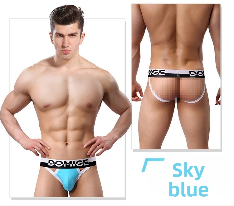 Pánske thong nohavičky, priedušné elastické bavlnené, stredný pás, výstelka v rozkroku 95% bavlna