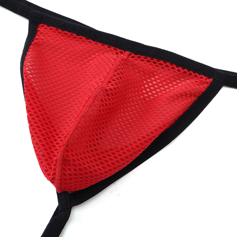 Ανδρικό νάιλον mesh thong – αναπνέει, χαμηλή μέση, 50D πλέξη, για όλες τις εποχές