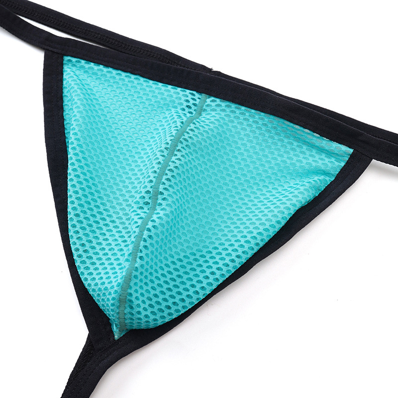 Ανδρικό νάιλον mesh thong – αναπνέει, χαμηλή μέση, 50D πλέξη, για όλες τις εποχές