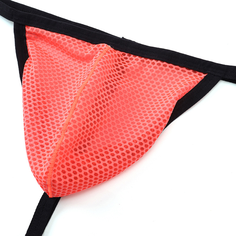 Ανδρικό νάιλον mesh thong – αναπνέει, χαμηλή μέση, 50D πλέξη, για όλες τις εποχές