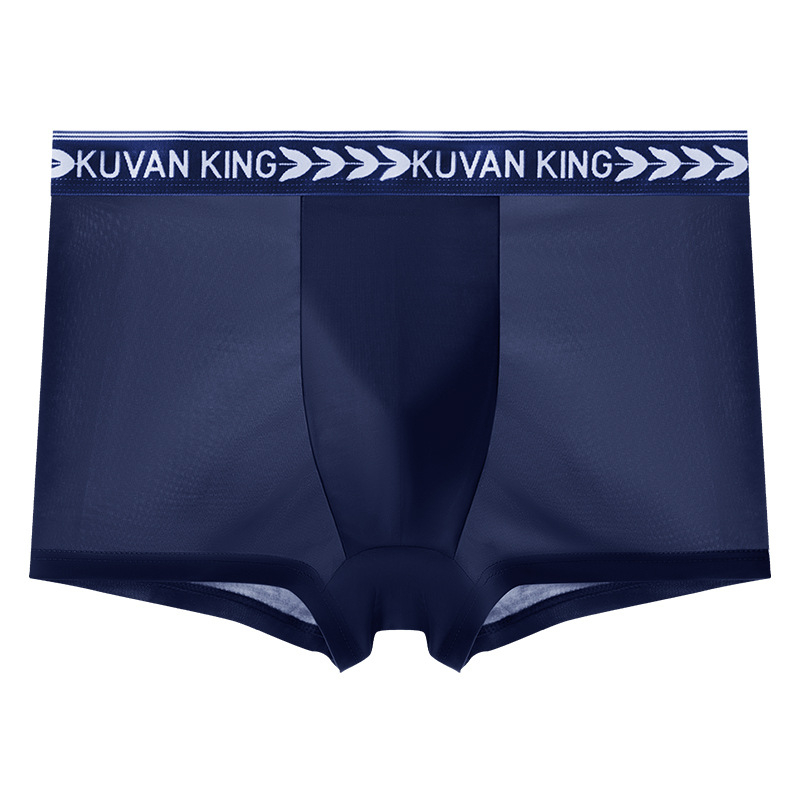 Meeste Ice Silk aluspesu, antibakteriaalne, kiire kuivamine, hingav, polüesterkangas, keskmine vöökoht