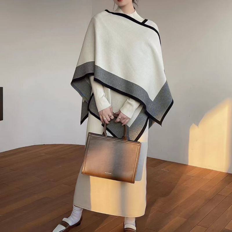 Costum casual cu fustă, material din bumbac, mâneci lungi în stil prințesă, fustă lungă, toamnă 2024