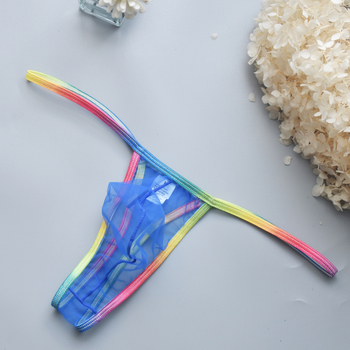 Ανδρικά στρινγκ από πολυεστέρα, πλεκτό ύφασμα, γρήγορο στέγνωμα, διαπνοή, χαμηλή μέση