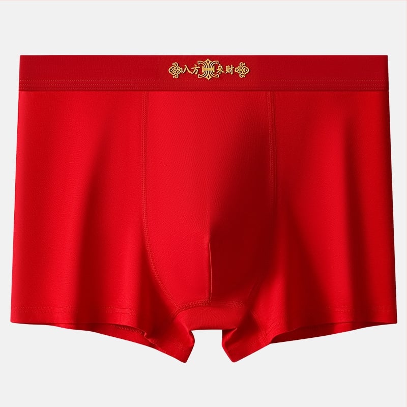 Férfi boxeralsó, lélegző pamutfonalból készült, középmagas derekú, antibakteriális, csúszásmentes