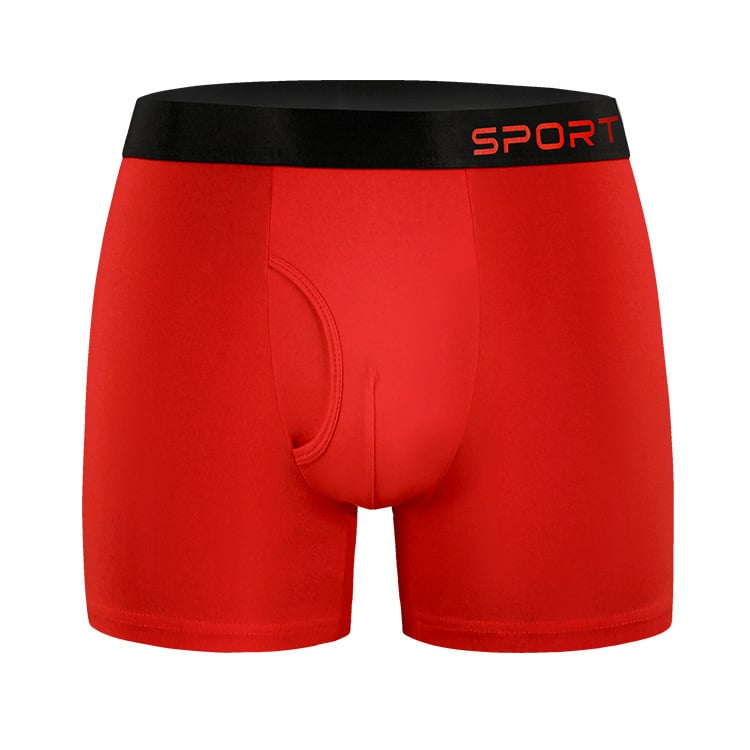 Meeste sportbokserid pikkusega pikendatud, hõõrdumise vastu, külgse avaga, hingav Milk Silk polüester, lameõmblused (polüester 90–95%, kootud)