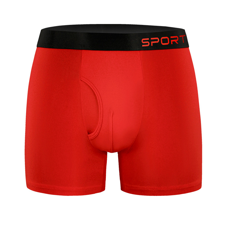Meeste sportbokserid pikkusega pikendatud, hõõrdumise vastu, külgse avaga, hingav Milk Silk polüester, lameõmblused (polüester 90–95%, kootud)
