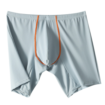 Boxeri Ice Silk pentru bărbați, picioare mai lungi, talie medie, din nylon, respirabili, uscare rapidă