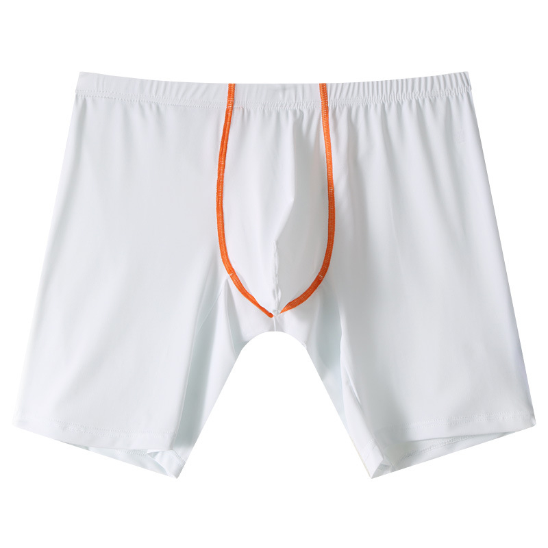 Boxeri Ice Silk pentru bărbați, picioare mai lungi, talie medie, din nylon, respirabili, uscare rapidă