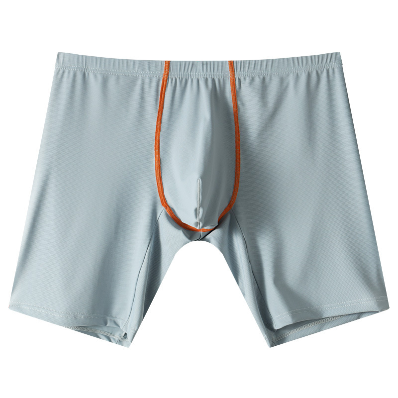 Boxeri Ice Silk pentru bărbați, picioare mai lungi, talie medie, din nylon, respirabili, uscare rapidă