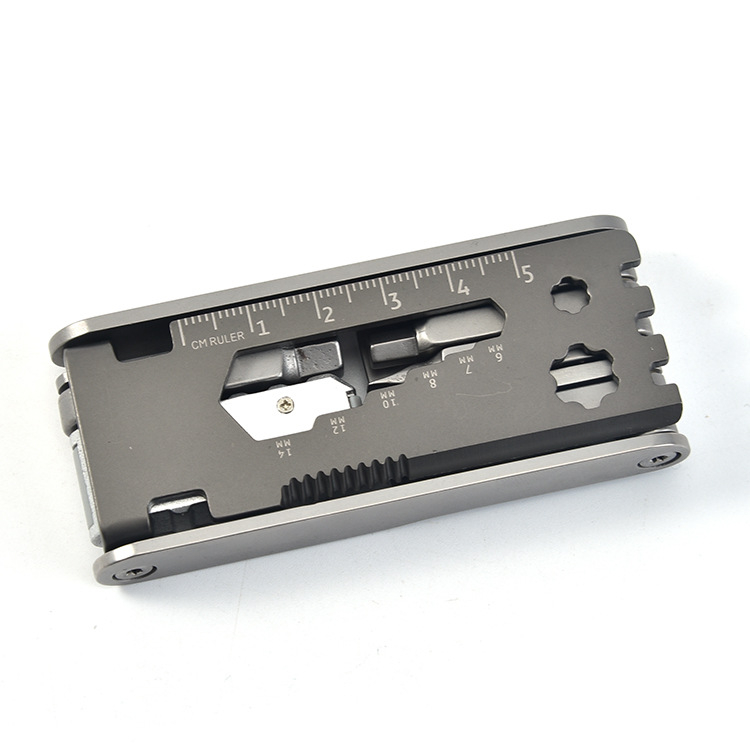 Többfunkciós kerékpár-szerszám (Anyag: rozsdamentes acél 420 + alumínium; Készlet: 1; Súly: 0,191 kg; Alkalmazás: kerékpár eszközök)