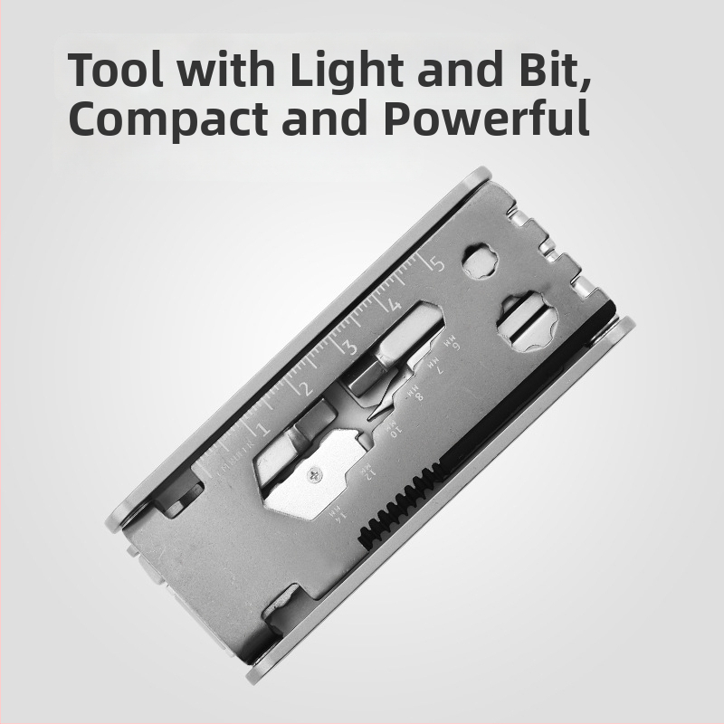 Viacúčelový bicyklový nástroj (Materiál: nerezová oceľ 420 + hliník; Sada: 1; Hmotnosť: 0,191 kg; Rozsah použitia: bicyklové nástroje)