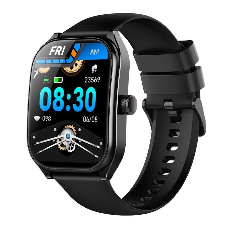 AOLON Smartwatch cu ecran TFT 3D curbat, monitorizare ritm cardiac, tensiune arterială, SpO2 și apeluri Bluetooth