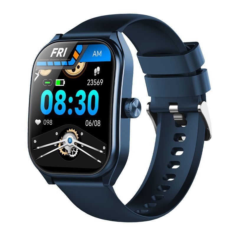 AOLON Smartwatch cu ecran TFT 3D curbat, monitorizare ritm cardiac, tensiune arterială, SpO2 și apeluri Bluetooth