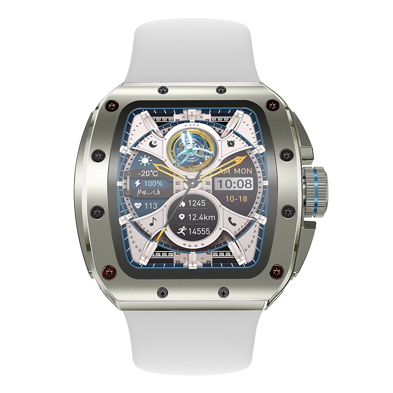 Ceas inteligent cu NFC, apeluri Bluetooth, monitorizare ritm cardiac și tensiune arterială, monitorizare somn