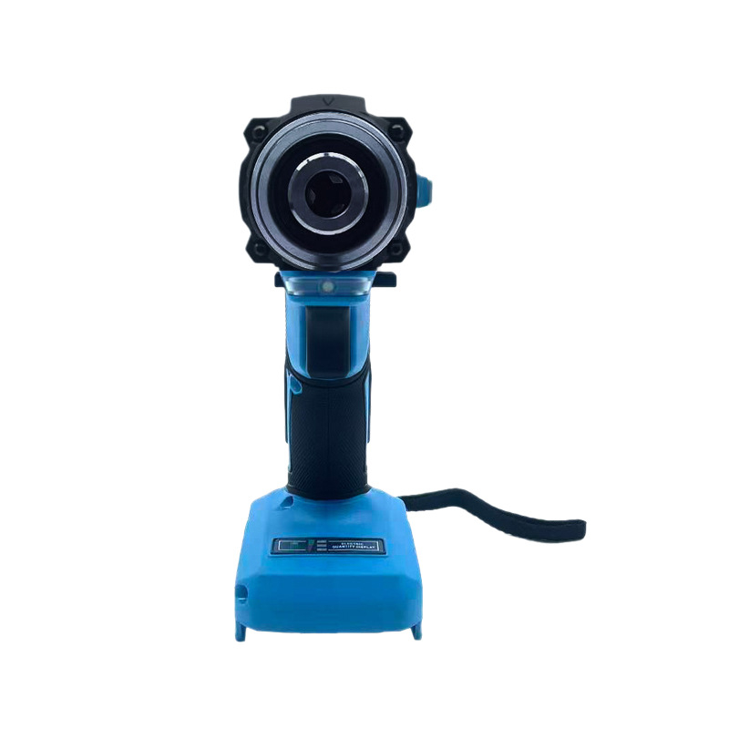 Akkumulátoros ütőfúró kefementes motorral, kampóval – Li-ion akkumulátor, lépésmentes sebességszabályozás, gyorscsatlakozós tok, előre-hátra forgás