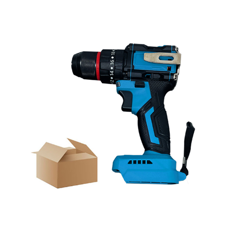 Akkumulátoros ütőfúró kefementes motorral, kampóval – Li-ion akkumulátor, lépésmentes sebességszabályozás, gyorscsatlakozós tok, előre-hátra forgás