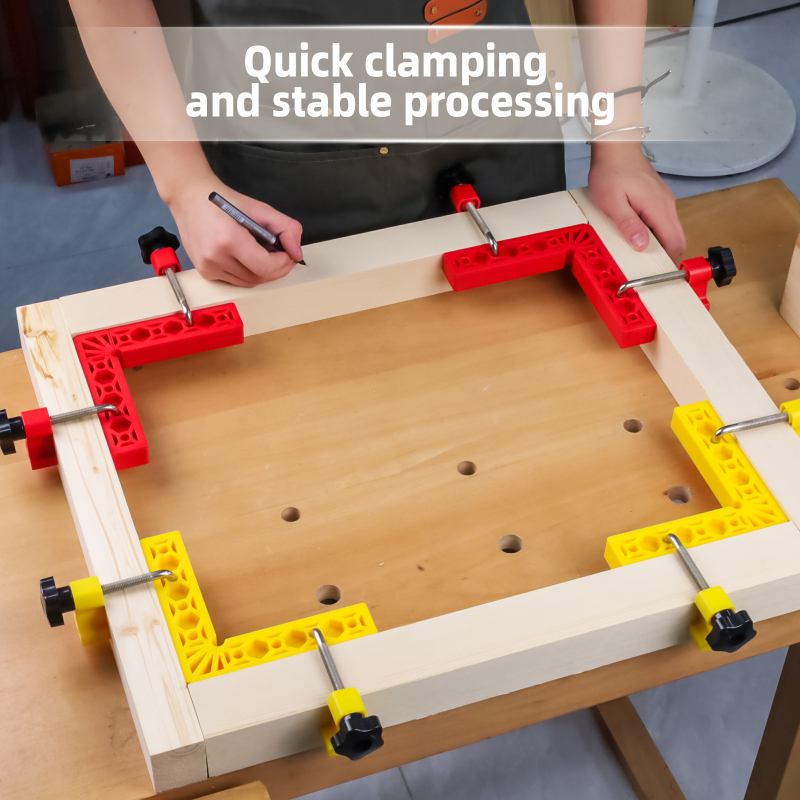 Fonsen klips za pričvršćivanje pravog kuta za drvene ploče – blok za pozicioniranje od 90°, alat za stolariju, ABS plastika