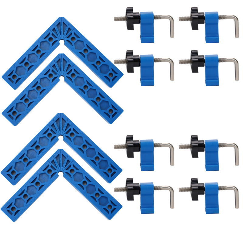 Fonsen klips za pričvršćivanje pravog kuta za drvene ploče – blok za pozicioniranje od 90°, alat za stolariju, ABS plastika