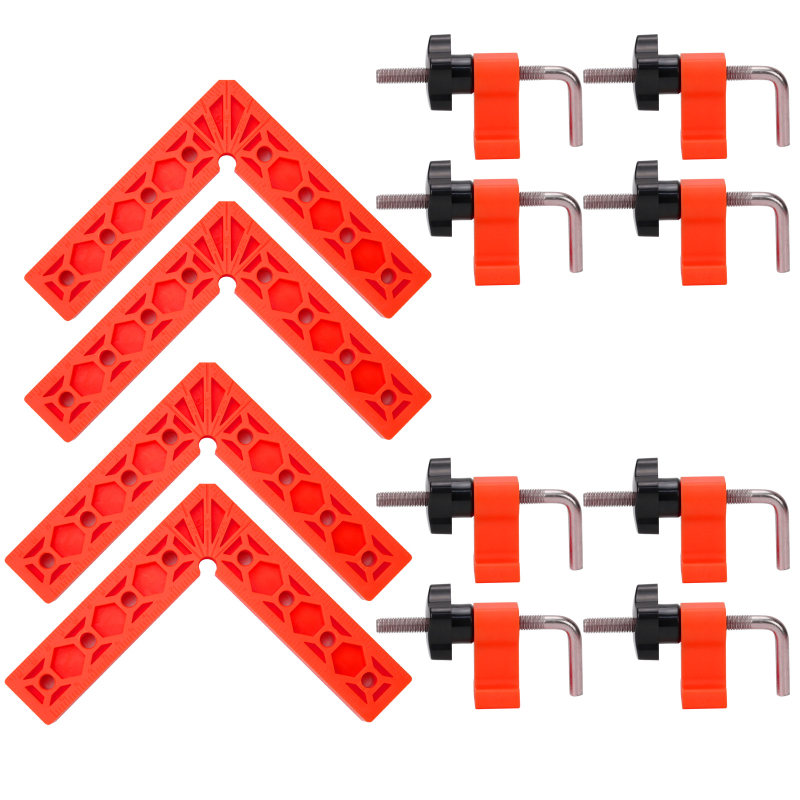 Fonsen klips za pričvršćivanje pravog kuta za drvene ploče – blok za pozicioniranje od 90°, alat za stolariju, ABS plastika