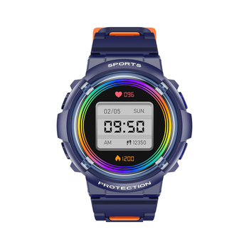 HT19 Ceas inteligent pentru copii cu ecran IPS rotund de 1,28, IP68 rezistent la apă, baterie 7–14 zile, monitorizare ritm cardiac și tensiune arterială, compatibil Android