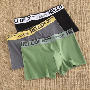 Meeste antibakteriaalsed bokserid, polüesterkangas 90–95%, keskmine vöökoht, U-kujuline/disain, lihtne kudumine