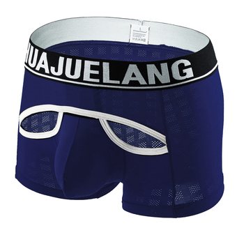 Meeste bokserid U-kujuline tasku, hingav võrk, nailonist materjal, madal Vöökoht