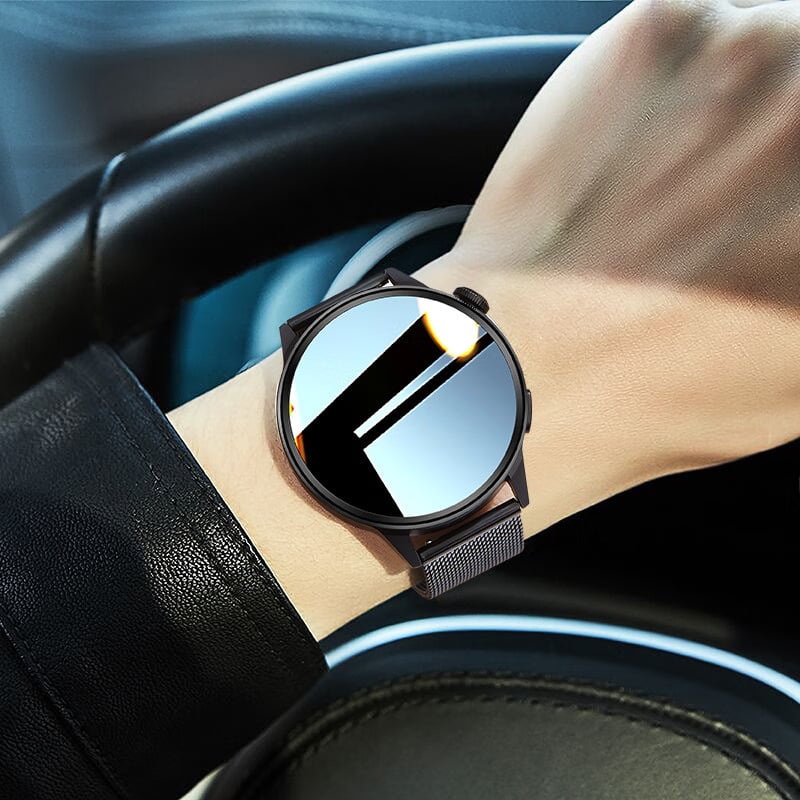 H1S smart watch με παρακολούθηση καρδιακού ρυθμού και οξυγόνου στο αίμα, AMOLED οθόνη, πολλαπλά αθλητικά προγράμματα, ασύρματη φόρτιση