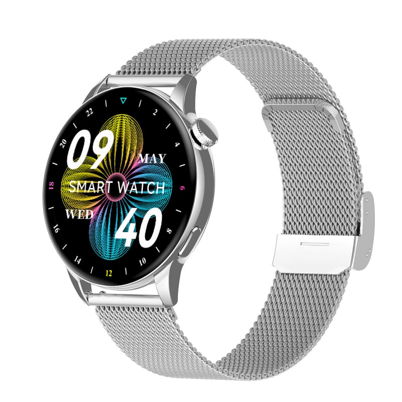H1S smart watch με παρακολούθηση καρδιακού ρυθμού και οξυγόνου στο αίμα, AMOLED οθόνη, πολλαπλά αθλητικά προγράμματα, ασύρματη φόρτιση