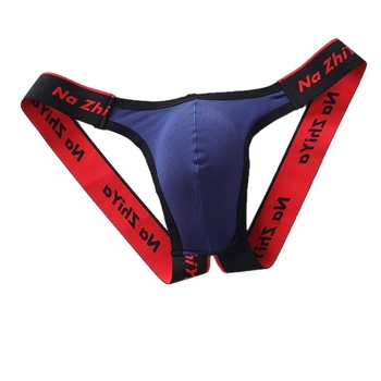 Ανδρικό thong με εμπρόσθια θήκη – Βαμβακερό ύφασμα, αναπνεύσιμο, διαμόρφωση σώματος, χαμηλή μέση