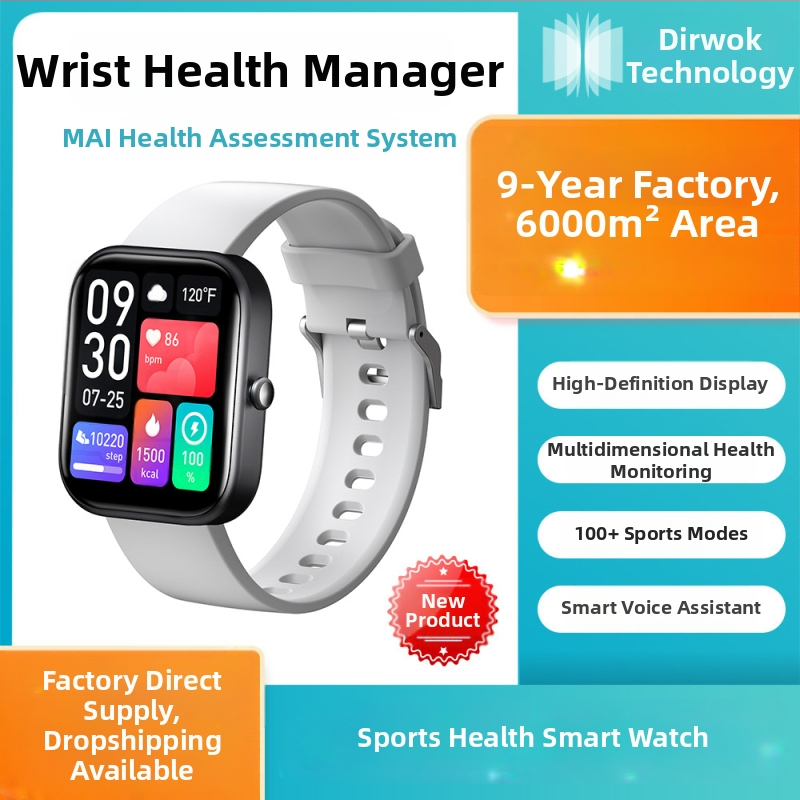 GTS5 Ceas inteligent cu monitorizare a sănătății, urmărire a somnului, apeluri Bluetooth, compatibil cu iOS, încărcare magnetică