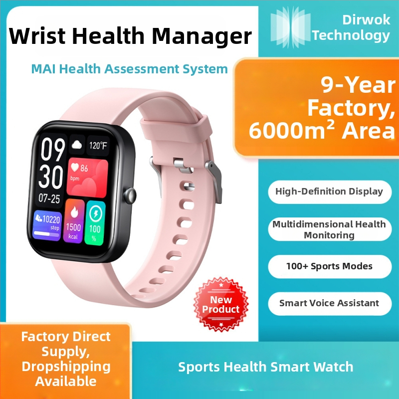 GTS5 Ceas inteligent cu monitorizare a sănătății, urmărire a somnului, apeluri Bluetooth, compatibil cu iOS, încărcare magnetică