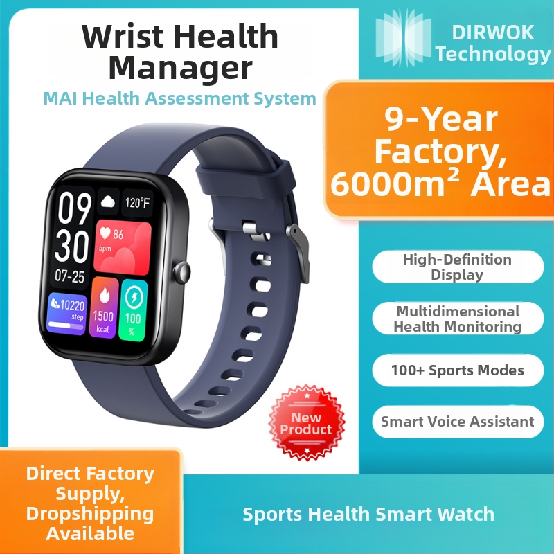 GTS5 Ceas inteligent cu monitorizare a sănătății, urmărire a somnului, apeluri Bluetooth, compatibil cu iOS, încărcare magnetică