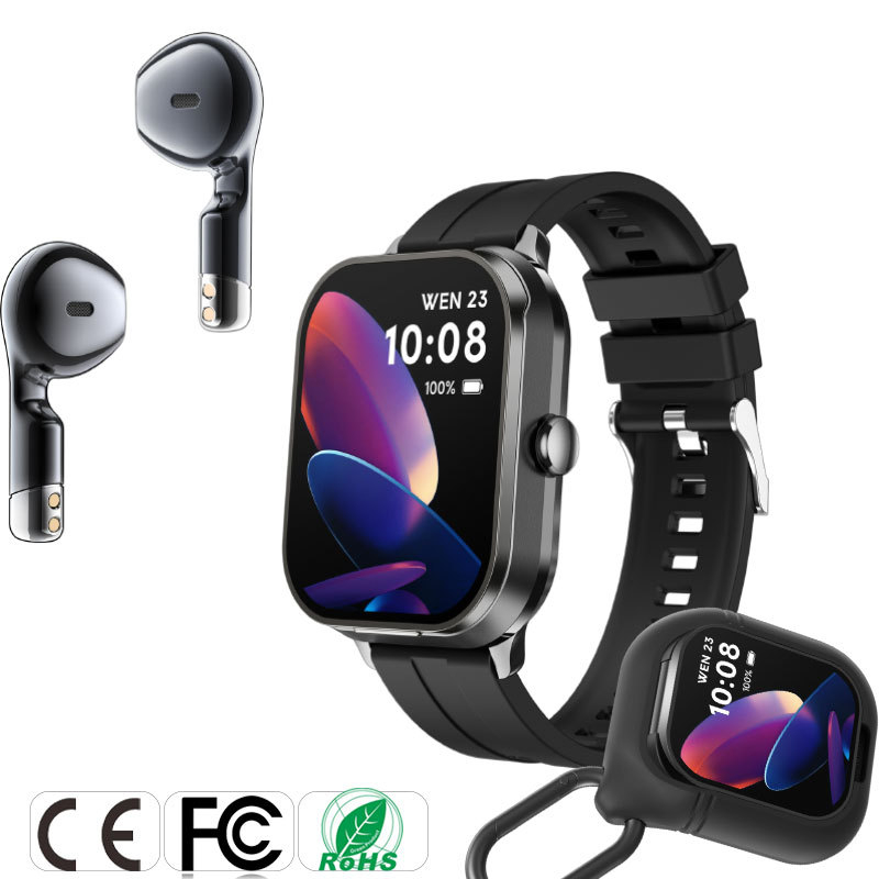 D8Pro Pametni sat s TWS slušalicama, NFC, praćenje zdravlja: otkucaji srca, krvni tlak, kisik u krvi, Bluetooth pozivi