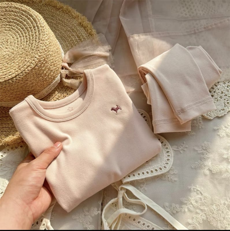 Детски пижамен комплект от велурено топло облекло - унисекс, две части, есенно-зимно, карикатурен принт, полиестер 85%