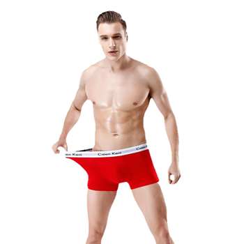 Boxeri bărbați din bumbac, respirabili, talie mijlocie, 95% bumbac