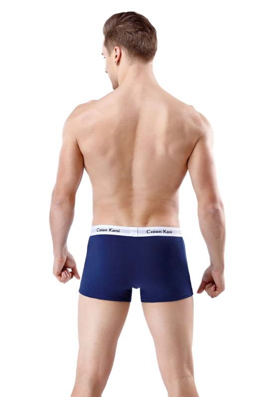 Boxeri bărbați din bumbac, respirabili, talie mijlocie, 95% bumbac