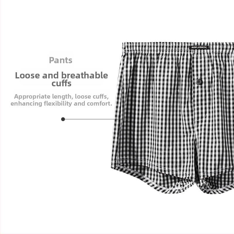 Boxeri bărbați din bumbac, dungate, 100% bumbac, respirabili, fără cusături, talie medie, pentru toate anotimpurile