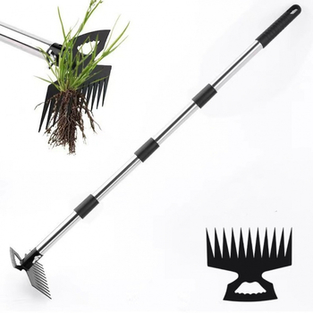 Lopată dublă pentru grădină, lopată pentru buruieni, răzuitor cu vârf, unealtă de grădină cu dublă funcționalitate pentru uz casnic