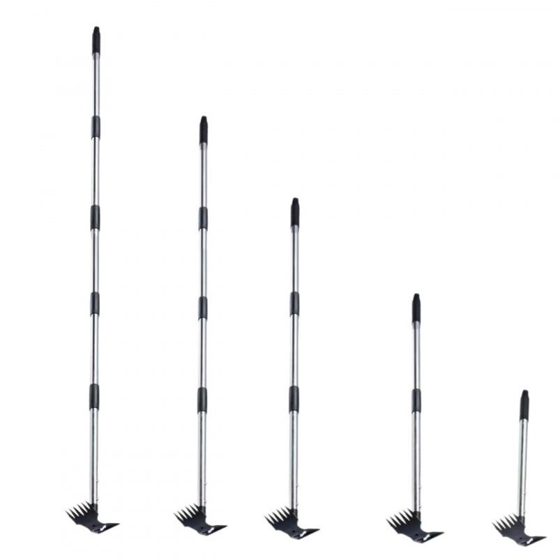 Lopată dublă pentru grădină, lopată pentru buruieni, răzuitor cu vârf, unealtă de grădină cu dublă funcționalitate pentru uz casnic