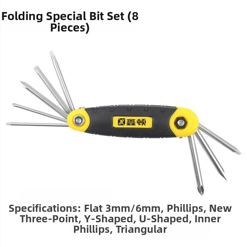 Xinton Sklápace Set Hex Kľúčov – Vnútorné Hex Kľúče, Chróm-Vanádová Oceľ, Metrické a Imperiálne Rozmery