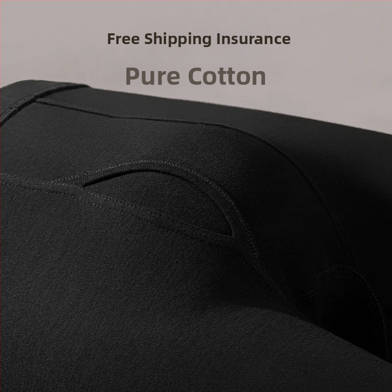 Meeste 100% puuvillast termilised püksid, fleece-vooder, slim fit, soojad, paks kangas 201-250 g/m2