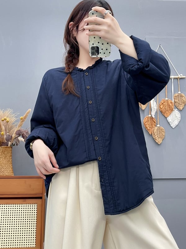 Ingjakab gombos lezárású, tömött, pamut, középmagas hosszú, 65–80 cm, ősz 2025