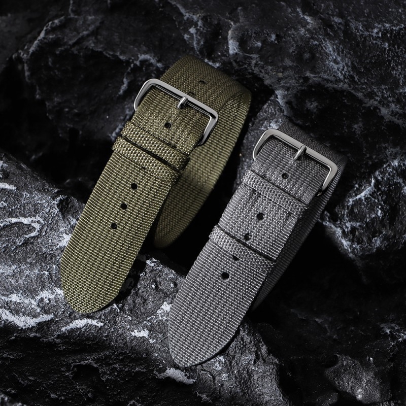 Nailona NATO siksna Huawei un Samsung — universāla saderība, retro stils, 2025. pavasaris