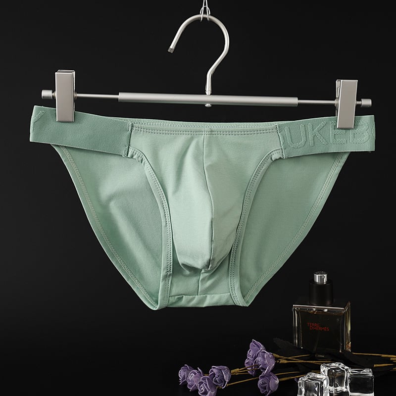 Slips pentru bărbați, talie joasă, buzunar bulge, tricot din bumbac, respirabile, uscare rapidă