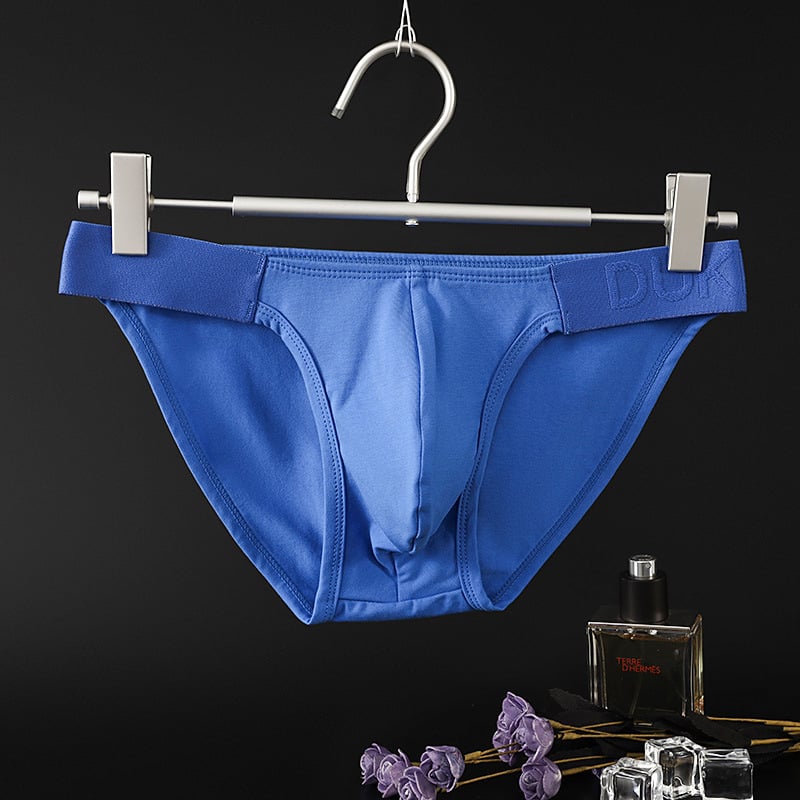 Slips pentru bărbați, talie joasă, buzunar bulge, tricot din bumbac, respirabile, uscare rapidă