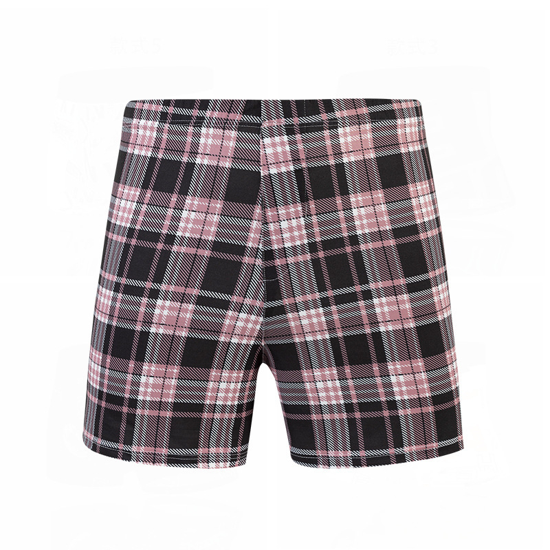 Boxeri de bărbați în carouri, croială largă, talie înaltă, uscare rapidă, poliester, vară