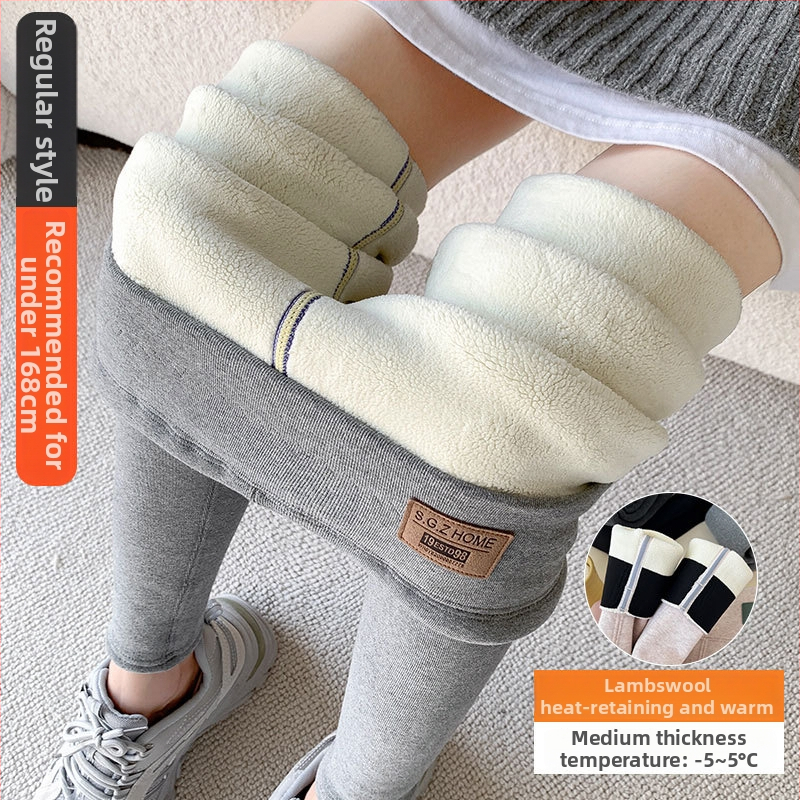 Naiste puuvillased leggingud fliisivoodriga, kõrge vöökoht kõhu kontrolliks, paksud talve-termo leggingud, koostis 95% puuvill ja kuni 30% spandex