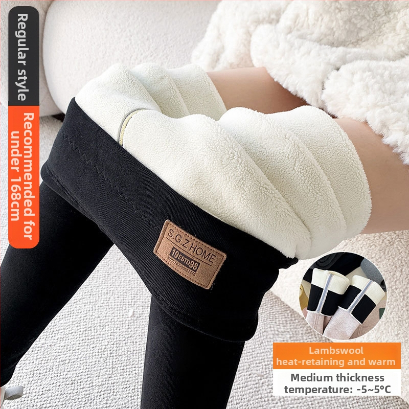 Naiste puuvillased leggingud fliisivoodriga, kõrge vöökoht kõhu kontrolliks, paksud talve-termo leggingud, koostis 95% puuvill ja kuni 30% spandex