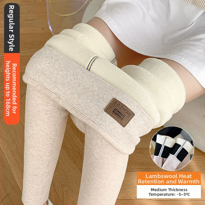 Naiste puuvillased leggingud fliisivoodriga, kõrge vöökoht kõhu kontrolliks, paksud talve-termo leggingud, koostis 95% puuvill ja kuni 30% spandex