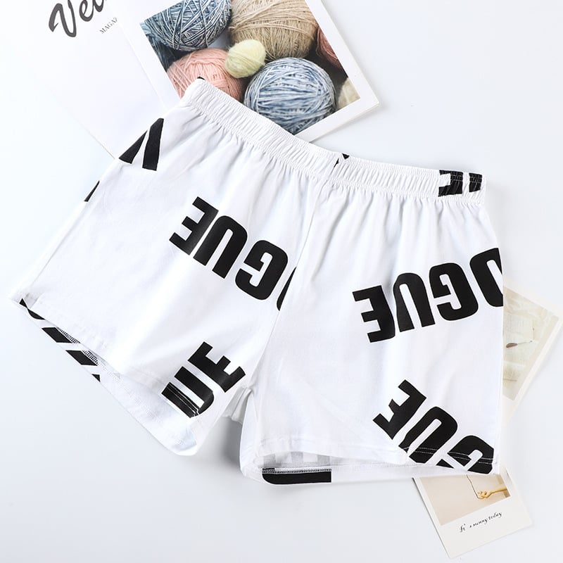 Boxeri bărbați din bumbac, respirabili, cu model graffiti, fără cusături, talie medie